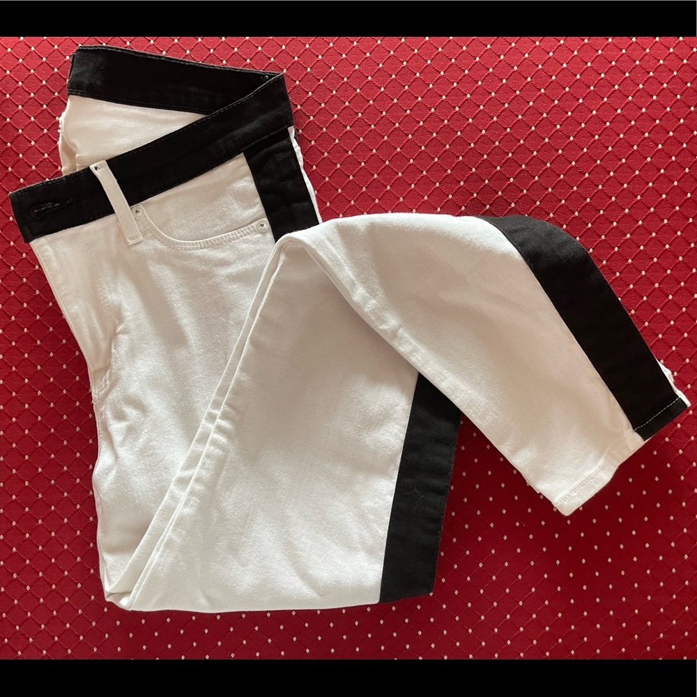 Hudson “Leeloo” Color-Block / Tuxedo-Stripe Super… - image 3